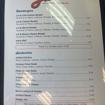 Jacks' Airport Cafe - Menu - Sandwiches Near Me - Lancaster, Texas