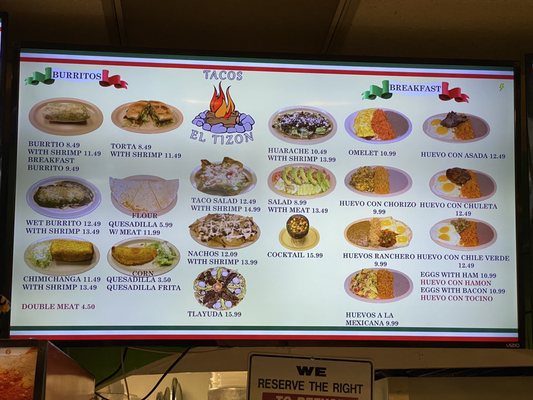 Menu photo 2 Tacos El Tizon Lompoc, CA