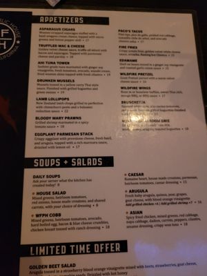 Menu photo 4 Wildfire Public House Modesto, CA