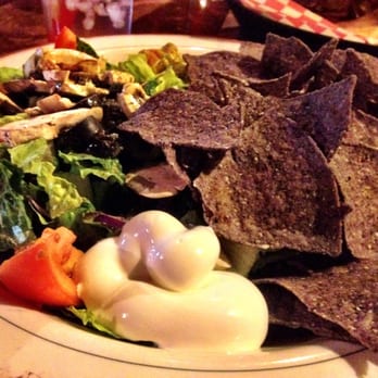 Oscar's Cafe - black bean salad with blue corn tortilla chips - Mexican Near Me - Springdale, Utah