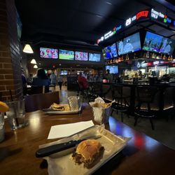 Pete's - View of the Tv playing the game i requested!