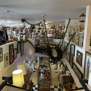 Antique Corner - View from 2nd story on top of stairs, looking toward the front of the store - Antiques Near Me - Martinez, California