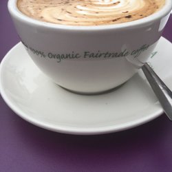 Glass Cafe - 100% Organic fair trade Coffee !!     Great start !!
