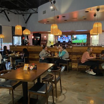 Bushi Bushi - Informal tables. No tablecloths. - Dim Sum Near Me - Dallas, Texas