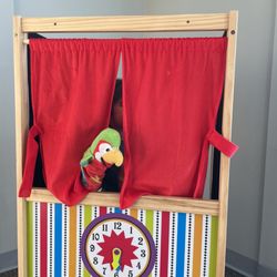 Puppet area. So cute