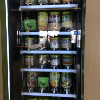 Farmer's Fridge - Fresh Salads "to go" for your flight as a meal option at Farmer's Fridge Vending Machine at Chicago's O'Hare Airport - Salad Near Me - Chicago, Illinois Farmer's Fridge - Fresh Salads "to go" for your flight as a meal option at Farmer's Fridge Vending Machine at Chicago's O'Hare Airport - Salad Near Me - Chicago, Illinois