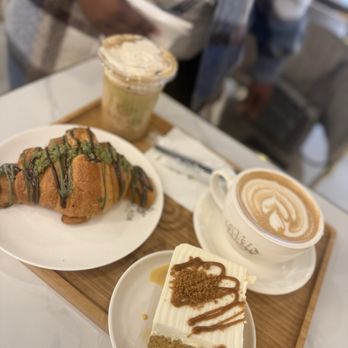 Baladi Coffee House - Pistachio latte Pistachio croissant Biscoff milk cake Biscoff latte - Coffee & Tea Near Me - North Olmsted, Ohio Baladi Coffee House - Pistachio latte Pistachio croissant Biscoff milk cake Biscoff latte - Coffee & Tea Near Me - North Olmsted, Ohio
