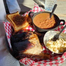 Ribs slaw beans texas toast!