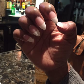 Star Nails - My sisters nails! White tips - Nail Salons Near Me - Silver Spring, Maryland
