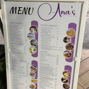 Ana's Café - Menu board - Cafes Near Me - San Juan, Puerto Rico Ana's Café - Menu board - Cafes Near Me - San Juan, Puerto Rico