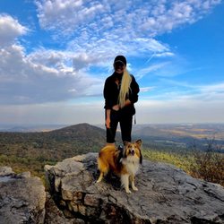 The Pinnacle - Jerico and myself on a pinnacle hiking adventure Loving life and the gifts God provides