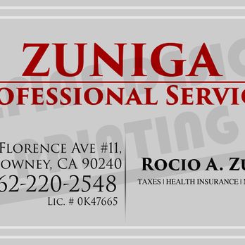 Zuniga Professional Services - Tax Services Near Me - Downey, California Zuniga Professional Services - Tax Services Near Me - Downey, California