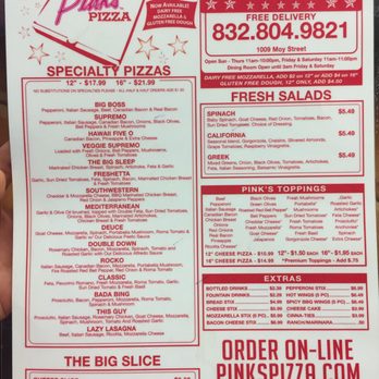Pink's Pizza - Pizza Near Me - Houston, Texas Pink's Pizza - Pizza Near Me - Houston, Texas