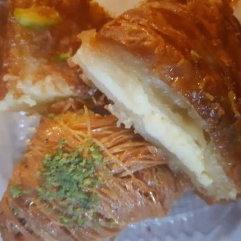 Crown Pastries - Basbousa, kataif, and an ushta-filled, sugar drenched confection. Score? 10/10. - Bakeries Near Me - Toronto, Ontario