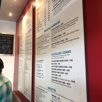 Stacks Pancake House - Menu on wall - Breakfast & Brunch Near Me - Dana Point, California Stacks Pancake House - Menu on wall - Breakfast & Brunch Near Me - Dana Point, California