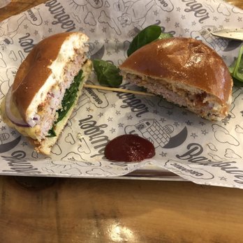 Bareburger - Montclair - Turkey burger with cheese - Burgers Near Me - Montclair, New Jersey Bareburger - Montclair - Turkey burger with cheese - Burgers Near Me - Montclair, New Jersey