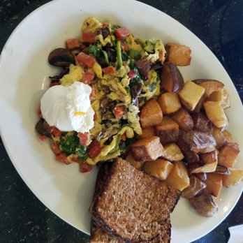 Slappy Cakes - Mushroom Scramble with Portuguese Sausage. - Breakfast & Brunch Near Me - Lahaina, Hawaii Slappy Cakes - Mushroom Scramble with Portuguese Sausage. - Breakfast & Brunch Near Me - Lahaina, Hawaii