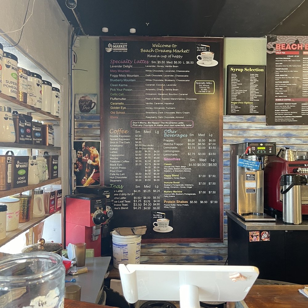 Beach Dreams Market - Menu - Coffee & Tea Near Me - North Myrtle Beach, South Carolina