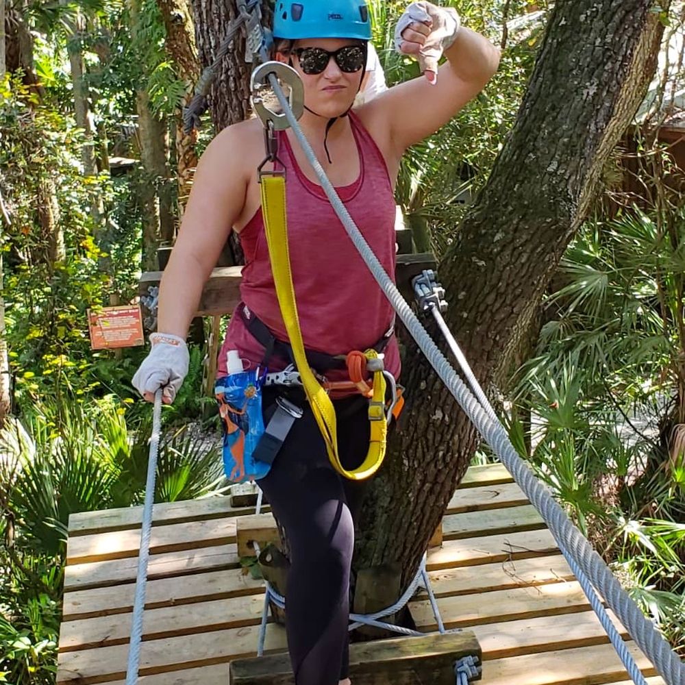 Treetop Trek - About a few courses in my bf checked on me... not happy with heights - Challenge Courses Near Me - Melbourne, Florida Treetop Trek - About a few courses in my bf checked on me... not happy with heights - Challenge Courses Near Me - Melbourne, Florida