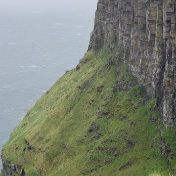 Cliffs of Moher - Notice the two tiny people on the very top of this cliff? Gives you an idea of how impressive the scale of these cliffs are... - Local Flavor Near Me - Liscannor, CE Cliffs of Moher - Notice the two tiny people on the very top of this cliff? Gives you an idea of how impressive the scale of these cliffs are... - Local Flavor Near Me - Liscannor, CE