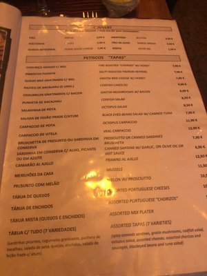 Menu photo 2 Lisboa Cheia de Graça Lisbon, 11