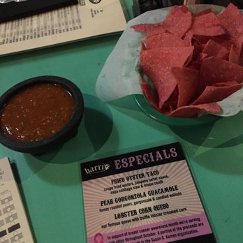 Barrio Tacos Cleveland Heights - 10/2017 Pink chips in honor of Breast Cancer Awareness month! - Tacos Near Me - Cleveland Heights, Ohio Barrio Tacos Cleveland Heights - 10/2017 Pink chips in honor of Breast Cancer Awareness month! - Tacos Near Me - Cleveland Heights, Ohio