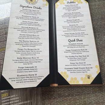 The Bee & the Biscuit - Drink menu - Breakfast & Brunch Near Me - Virginia Beach, Virginia