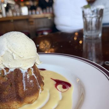 Patsy's American - Warm White Chocolate Bread Pudding - American Near Me - Vienna, Virginia Patsy's American - Warm White Chocolate Bread Pudding - American Near Me - Vienna, Virginia