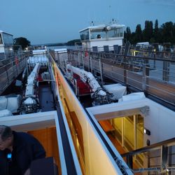 Viking Cruises - Cruise ships side by side while docked in port