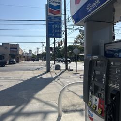 Chevron - They are located on the corner of McCullough and Hildebrand.