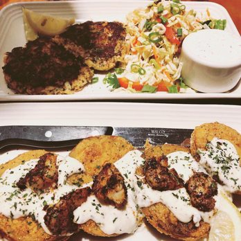 Tricky Fish - Crab Cakes Fried Green Tomatoes - Seafood Near Me - Richardson, Texas Tricky Fish - Crab Cakes Fried Green Tomatoes - Seafood Near Me - Richardson, Texas