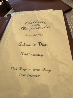 Menu photo 1 Osteria delle Tre Panche Florence, FI Menu photo 1 Osteria delle Tre Panche Florence, FI