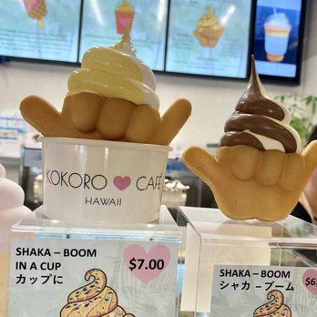 Kokoro Cafe - Shaka boom display - Desserts Near Me - Honolulu, Hawaii Kokoro Cafe - Shaka boom display - Desserts Near Me - Honolulu, Hawaii