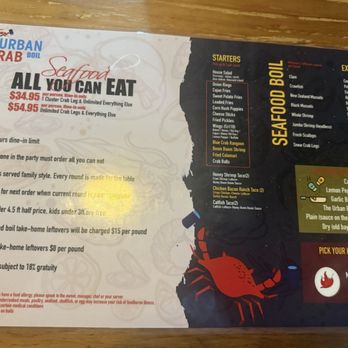 Urban Crab Shack - Menu - Seafood Near Me - Parkville, Maryland