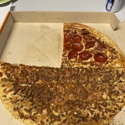 Little Caesars Pizza - Overdone pizza and sticks