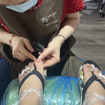 VV Nail Spa - At the end of spa pedicure (parafin heel treatment) - Nail Salons Near Me - Staten Island, New York VV Nail Spa - At the end of spa pedicure (parafin heel treatment) - Nail Salons Near Me - Staten Island, New York