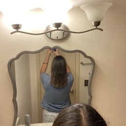 The results from the back how even and straight it is. The results from the back how even and straight it is.