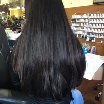 Morgan James Salon - This is my haircut after. The background is a different location. - Hair Salons Near Me - Sunnyvale, California