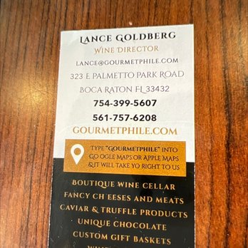 Gourmetphile - They moved to this new address on Palmetto - Specialty Food Near Me - Boca Raton, Florida