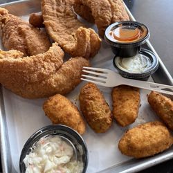 Catfish with jalapeño poppers