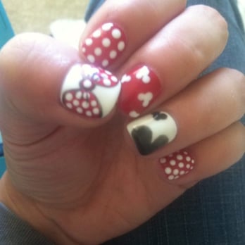 Mandara Nail Spa - Amy's awesome job on my Minnie Mouse nails! Thank you! - Nail Salons Near Me - Dublin, California