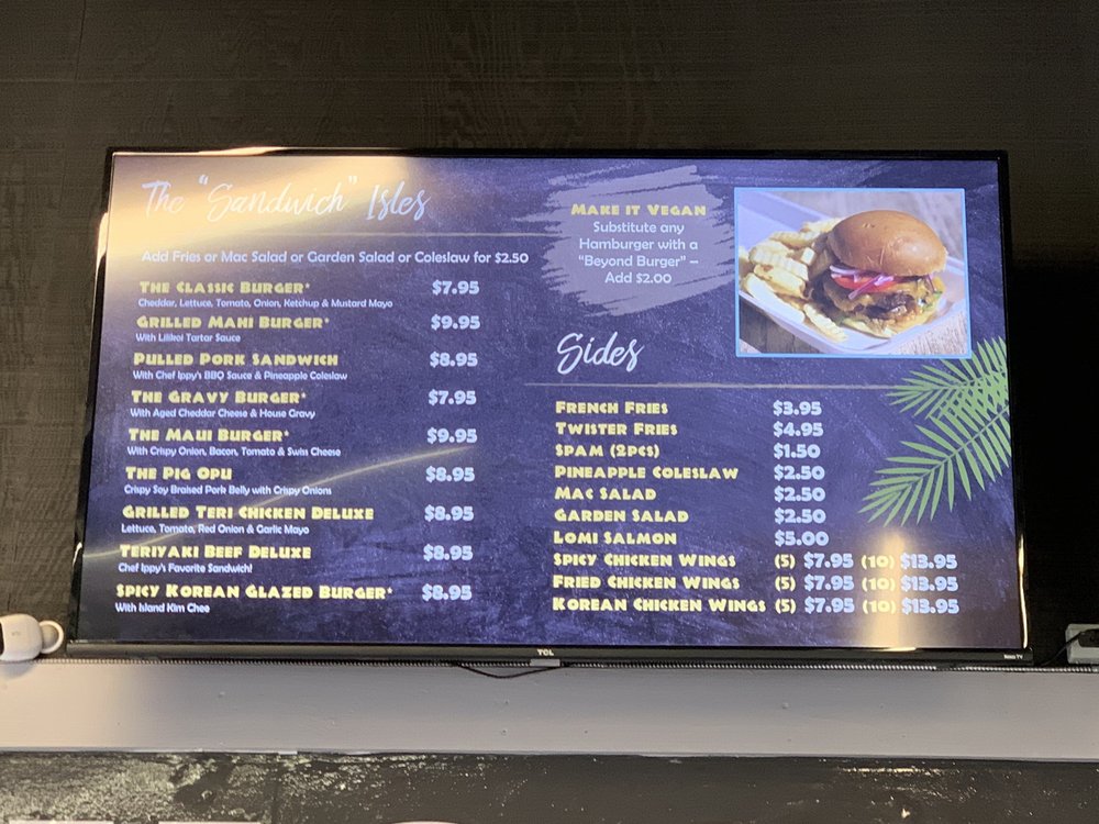 Online Menu of Ippys Hawaiian Barbeque Restaurant, Waimea, Hawaii