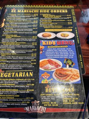 Menu photo 1 El Mariachi Mexican Restaurant Auburn, AL Menu photo 1 El Mariachi Mexican Restaurant Auburn, AL
