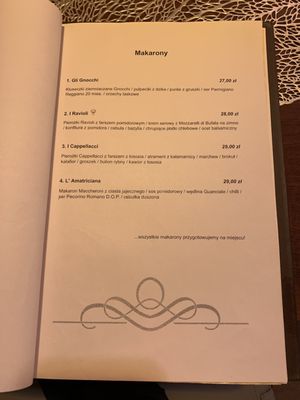Menu photo 1 Casa Bonicatti Toruń, KP Menu photo 1 Casa Bonicatti Toruń, KP