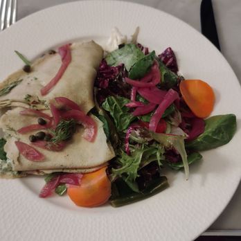 Biff's Bistro - Smoked salmon crepes - French Near Me - Toronto, Ontario