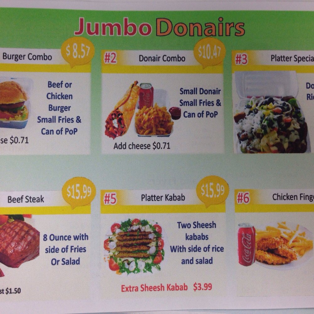 Jumbo Donair - Meals - Fast Food Near Me - Edmonton, Alberta Jumbo Donair - Meals - Fast Food Near Me - Edmonton, Alberta
