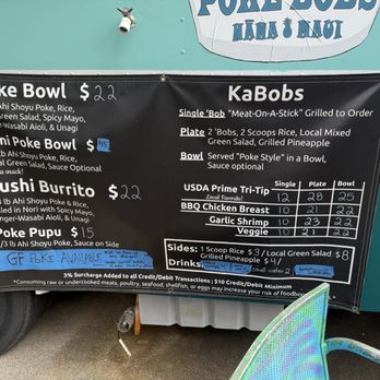 Poke Bobs - Menu - Food Trucks Near Me - Hana, Hawaii