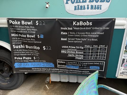 Menu photo 4 Poke Bobs Hana, HI