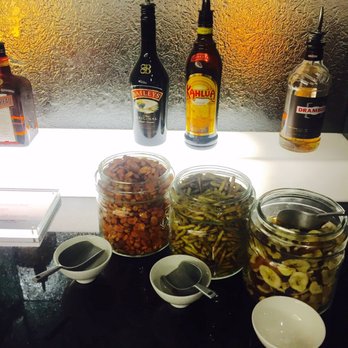 British Airways Galleries Lounge - Snacks and bar section. - Airport Lounges Near Me - Longford, XGL