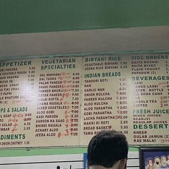 Doaba Deli - Menu as of March 2022 (note that $8 combo--3 dishes + 2 naan/roti or rice--isn't listed) - Indian Near Me - New York, New York